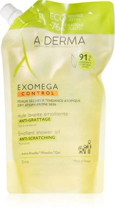 A-Derma Exomega Control Olio Lavante Emolliente Antigraffio ricarica 500ml