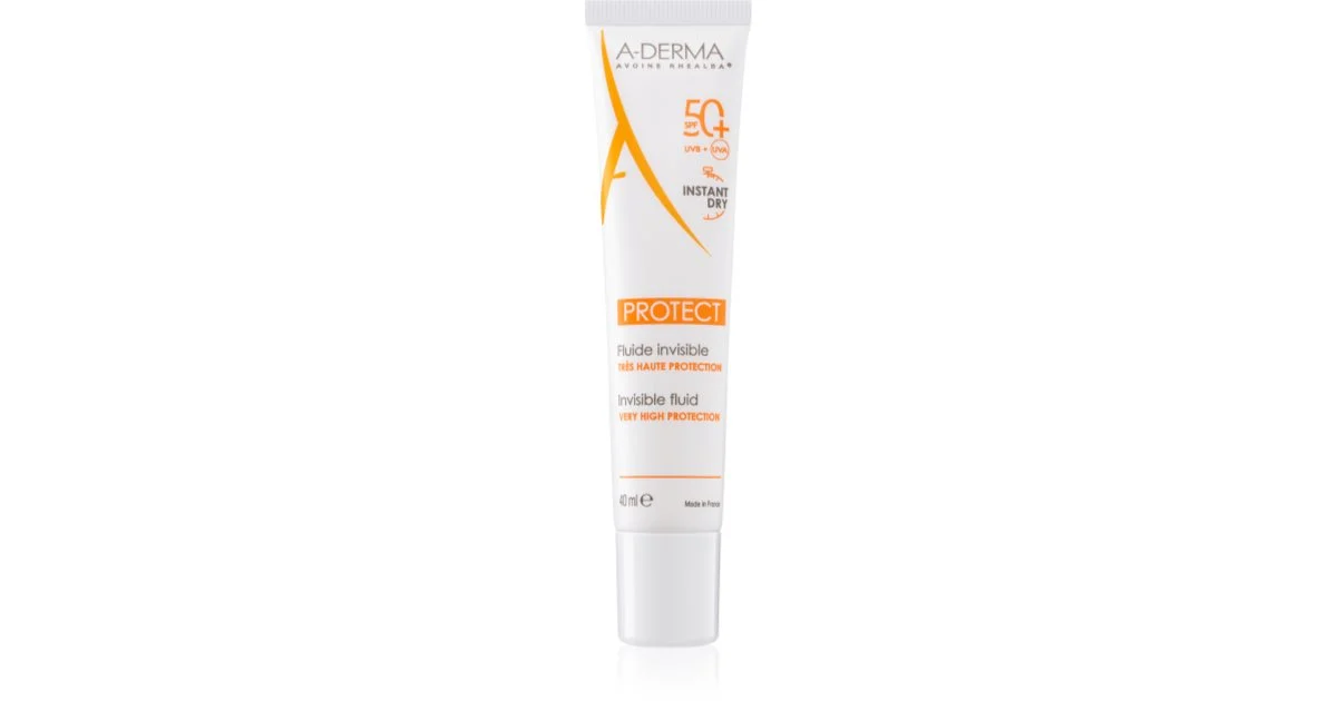 A-Derma Protect Protect Fluido Invisibile Spf50+ Pelli Miste Fragili Grasse 40ml