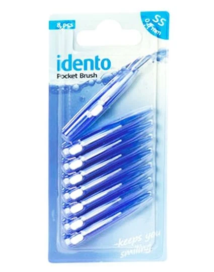 Idento Pocket Brush 8 x 0,8mm (Blå) (U)