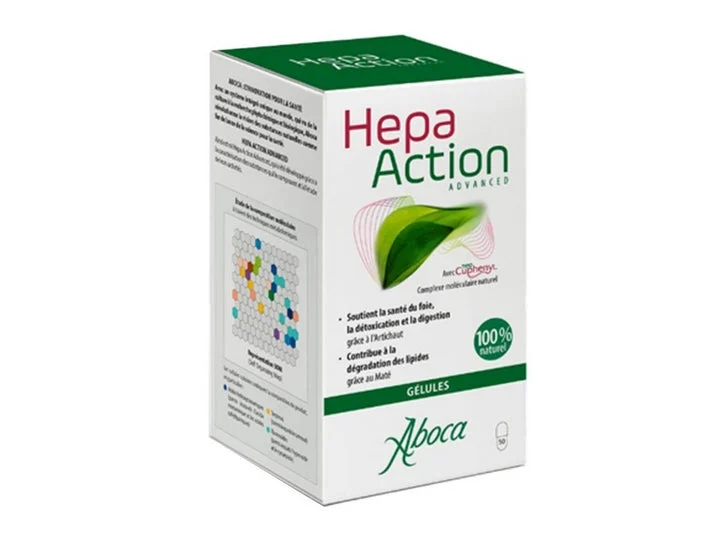 Aboca Hepa Action Advanced - Salute del Fegato, Disintossicazione & Digestione - CONFEZIONE da 2x50 capsule Lotto × 2