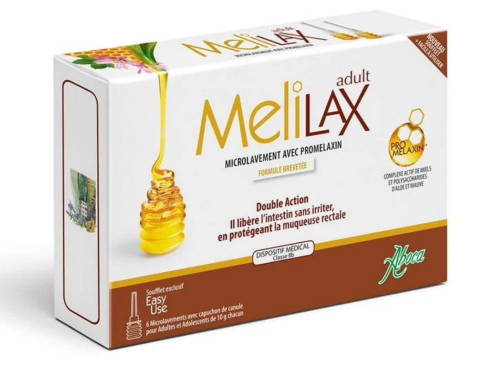Aboca Melilax Adulto - Microclisma con Promelaxina - Adulti & Adolescenti 6x10g