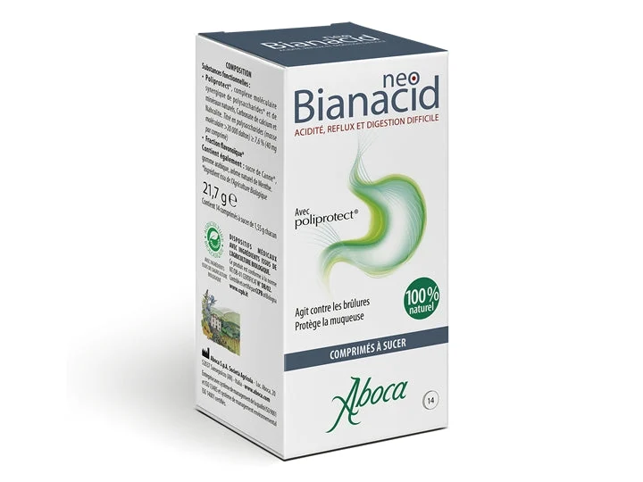 Aboca NeoBianacid - Acidità, Reflusso e Digestione Difficile - 14 Compresse