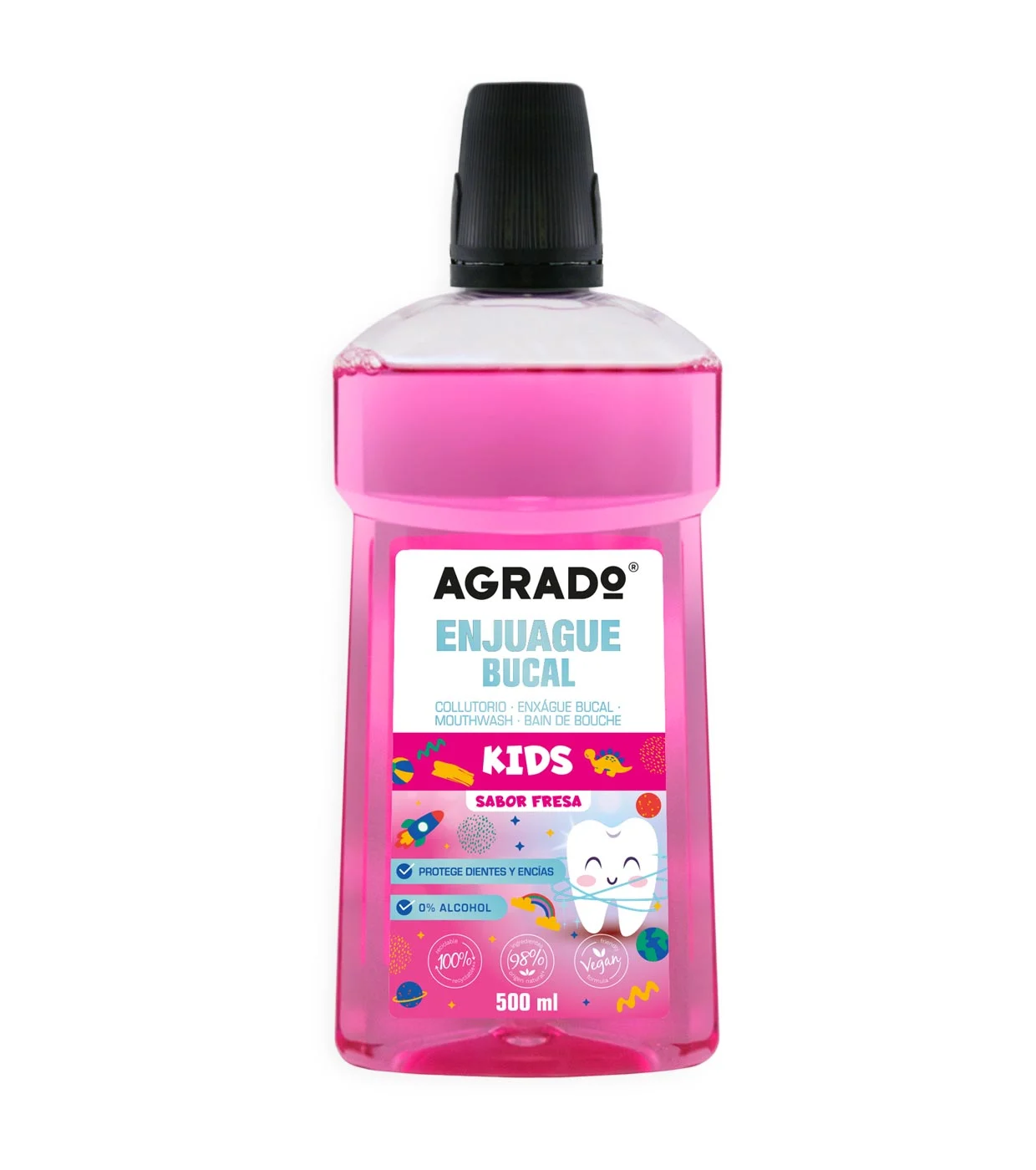 Agrado Collutorio Bambini Fragola 500ml