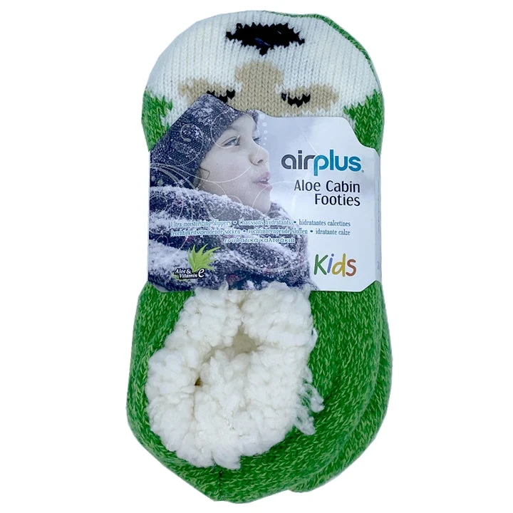 AirPlus KIDS - Aloe Cabin Footies - Pantofole Idratanti - Motivo Babbo Natale - Taglia 26-31
