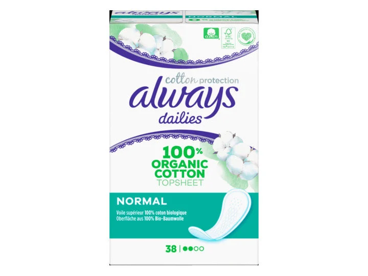 Always Cotton Protection Dailies Normal Protège-Slips BIO X38