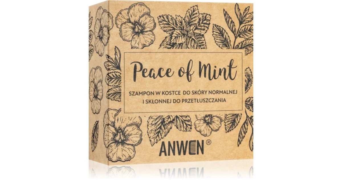 Anwen Peace of Mint shampoo bar 75 g