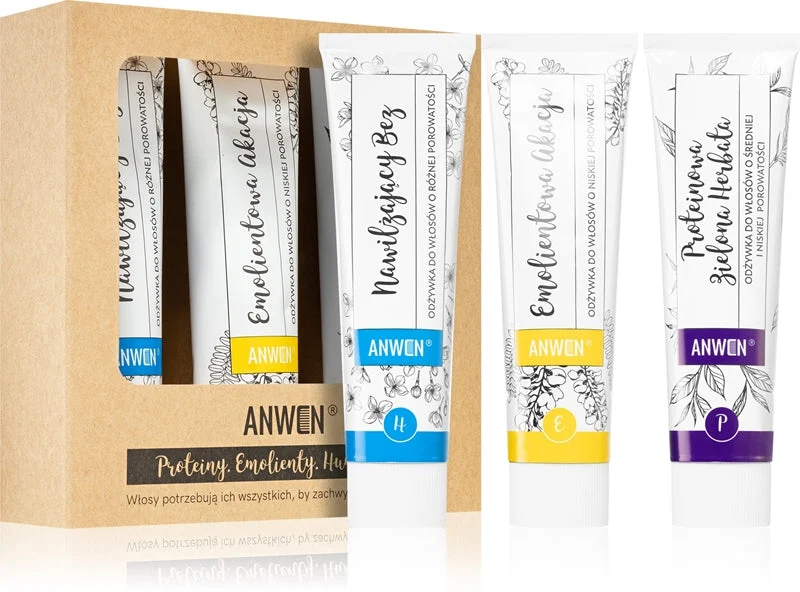 Balsami per capelli Anwen low porous set 3x100ml