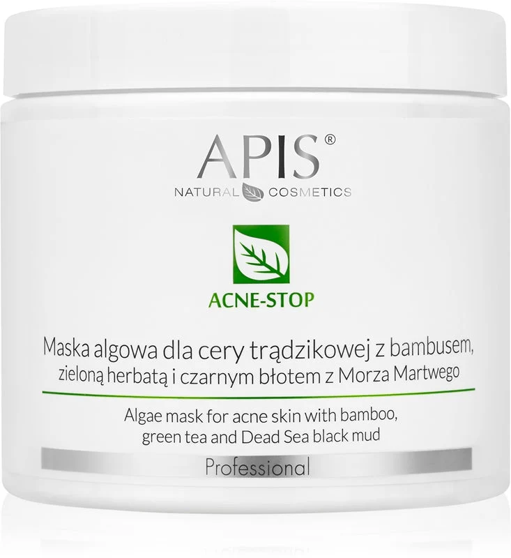Apis Natural Cosmetics Acne-Stop Professional maschera detergente ed emolliente per pelli grasse con tendenza all'acne 200 g