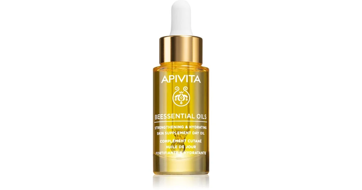 Apivita Beessential Oils Olio da giorno Integratore per la pelle Rafforza e idrata 15 ml