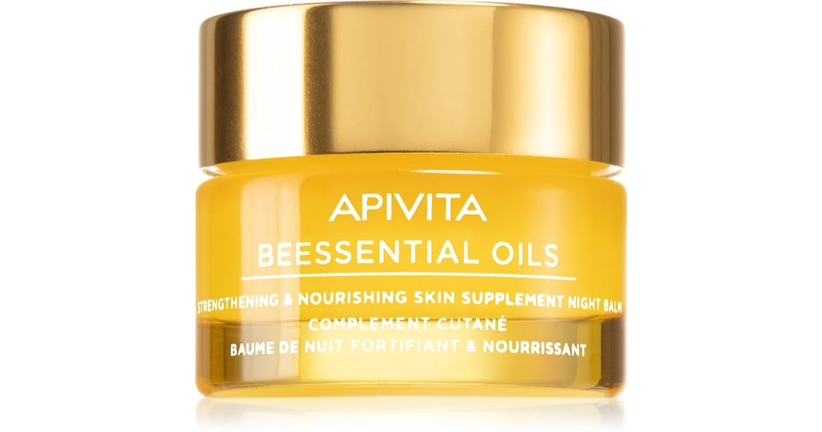 Apivita Beessential Oils Balsamo Notturno Rinforzante & Nutriente 15ml