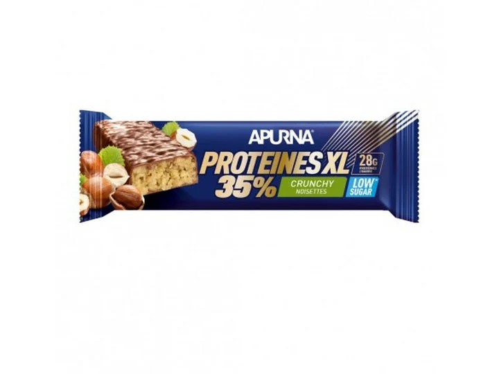 Apurna Barretta Proteica XL 35% - Sapore Crunchy Nocciole 80g