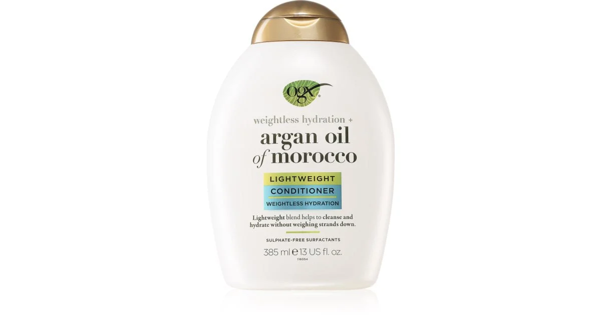 OGX Argan Oil Of Morocco balsamo leggero per idratazione e brillantezza 385 ml