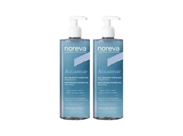 Noreva Exfoliac Gel Schiumogeno Idratante Viso e Corpo Pelle disidratata 2x400ml
