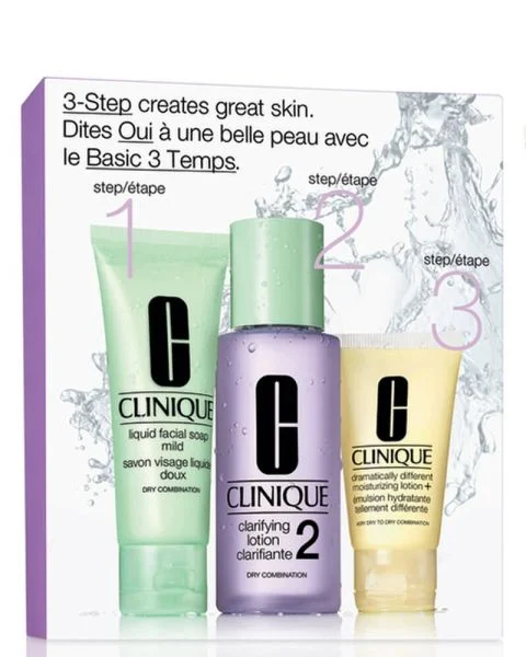 Clinique Set 2-Step Skin Care - Dry-Combination (Lilla)