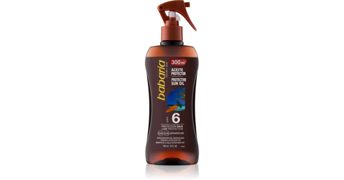 Babaria Spf6 Olio Solare Protettivo Con Olio Di Carota 300ml