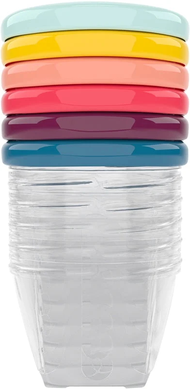 Babymoov Bowls Multicolor ciotola con tappo Color 6x180 ml
