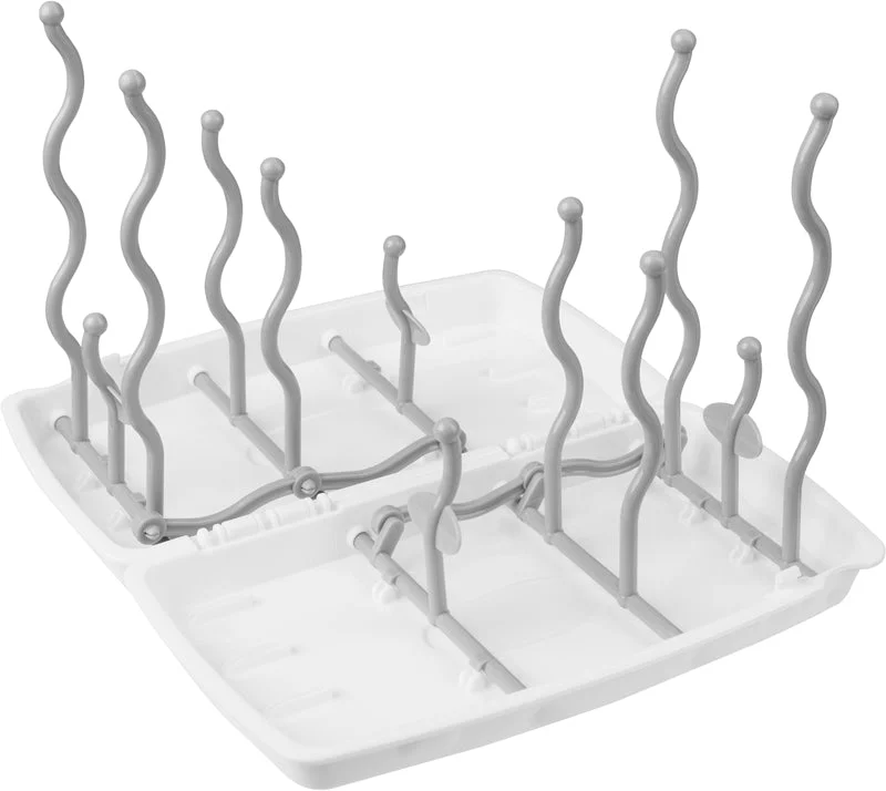 BabyOno Bottle Drying Rack scolapiatti per bottiglie I. Grigio