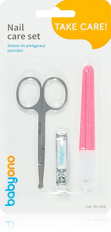 Babyono Take Care Set Per Manicure Per Bambini Rossa