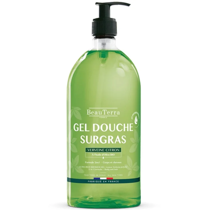 BeauTerra Gel Doccia Surgras - Verbena Limone 1L