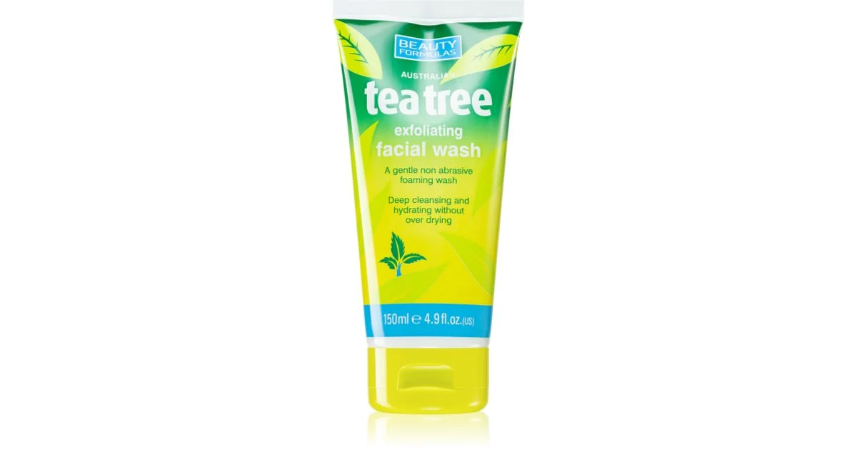 Beauty formulas Tea Tree (Detergente Esfoliante Viso) Gel Detergente (Detergente Esfoliante Viso) 150 ml