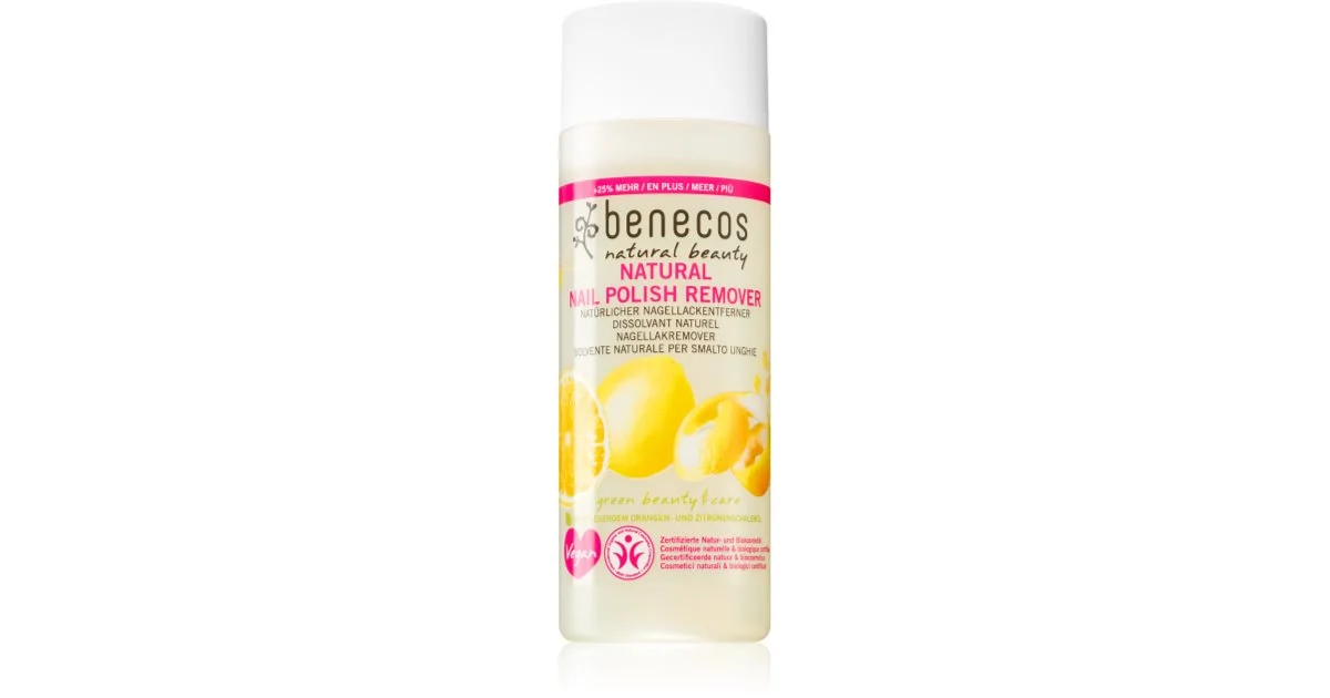 Benecos Natural Beauty Solvente Per Unghie Senza Acetone 125 Ml