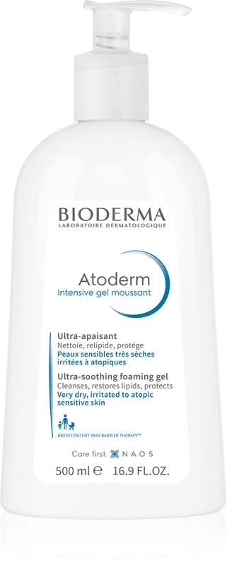 Bioderma Cleansing Gel for Dry Skin (Atoderm PP Ultra Rich Foaming Gel) - Volume: 500 ml