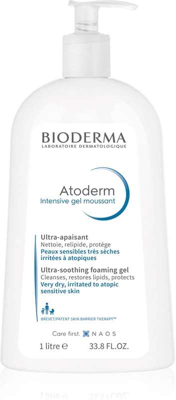 Bioderma Shower gel for daily cleansing and soothing care Atoderm (Intensive Gel moussant Ultra Rich) - Volume: 1000 ml