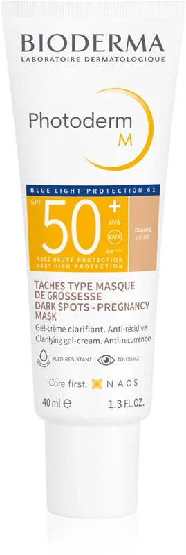 Crema gel protettiva tonificante SPF 50+ Photoderm M (Crema) 40 ml - Tonalità: Chiara