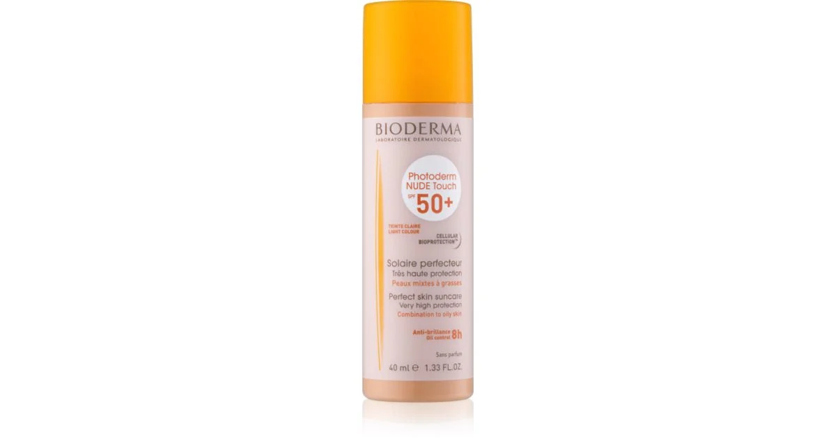 Bioderma Photoderm Nude Touch SPF50+ - Tinta Chiara - Pelle Sensibile Mista / Grassa 40ml