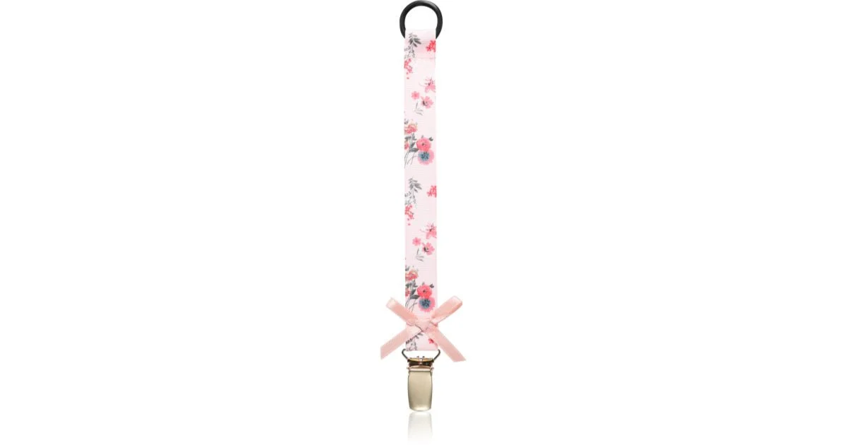 Bjällra Of Sweden Pacifier Clip Fermaglio Per Ciuccio Fantasy Blossom 1 Pz
