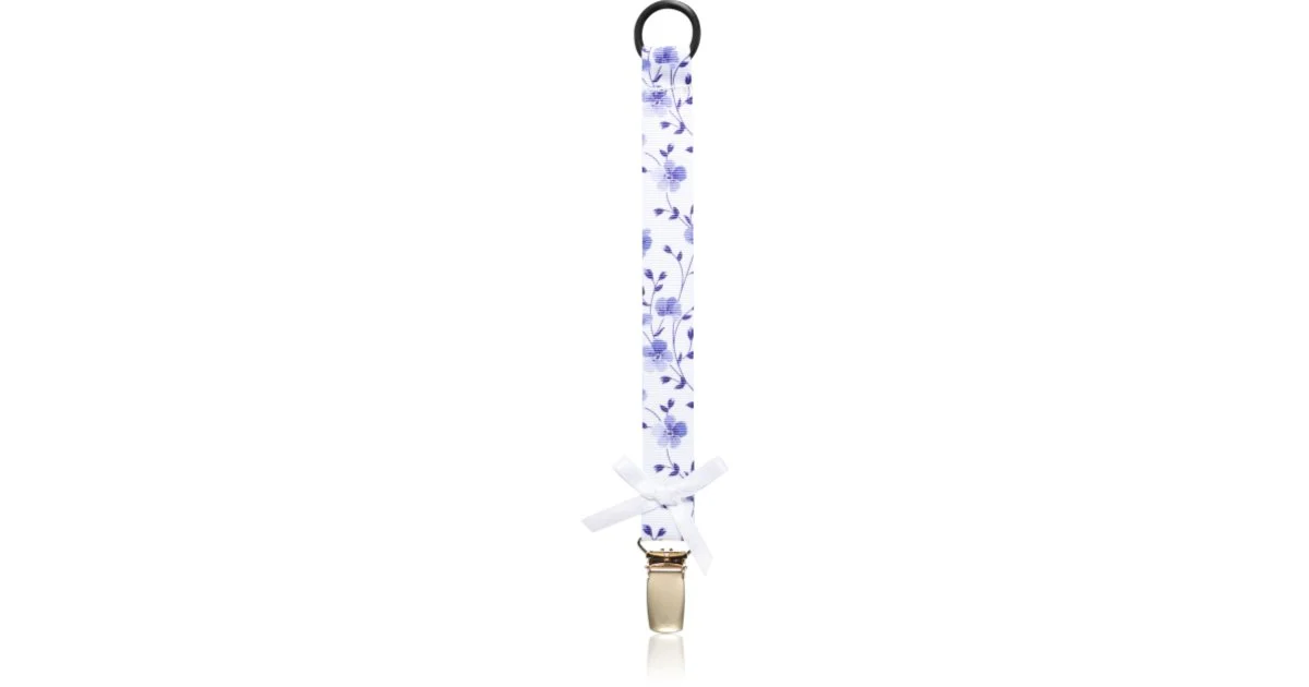 Bjällra Of Sweden Pacifier Clip Fermaglio Per Ciuccio Summer Bloom 1 Pz