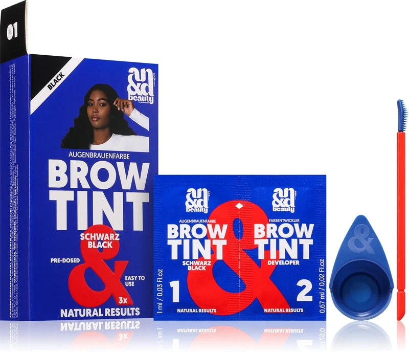 A.N.D. Beauty Brow Tinta Per Sopracciglia Colore Black 3× 1,67 Ml