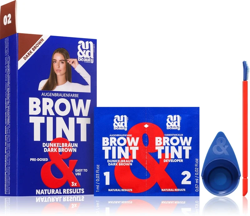 A.N.D. Beauty Brow Tinta Per Sopracciglia Colore Dark Brown 3× 1,67 Ml