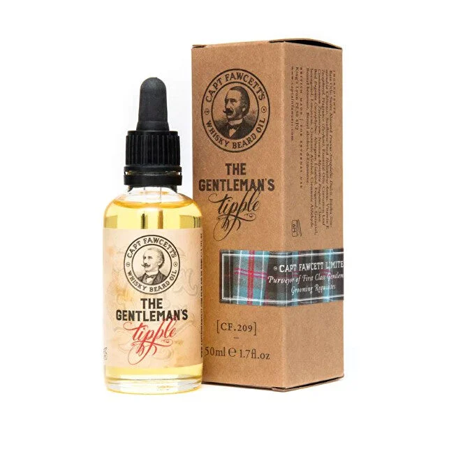Olio da barba al profumo di whisky Cpt. Fawcett Gentleman`s Tipple - confezione da viaggio - Volume: 10 ml