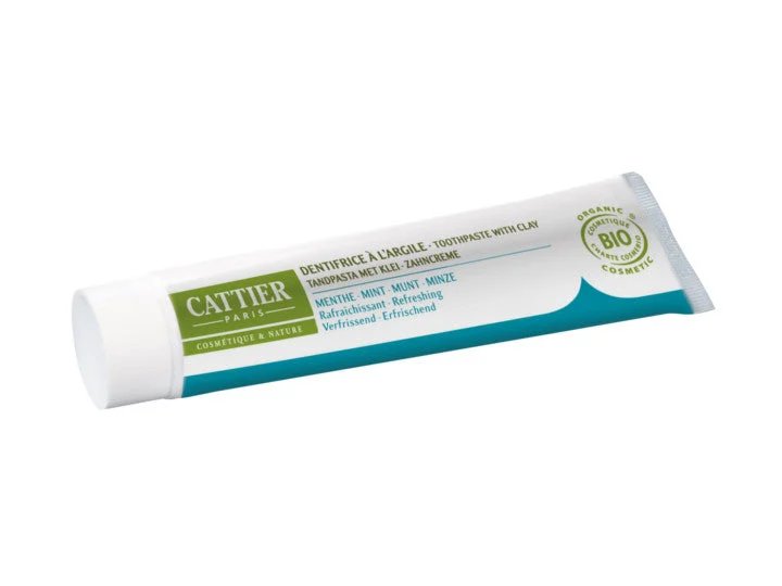 Cattier Dentargile Dentifricio Remineralizzante all'Argilla Rinfrescante all'Olio Essenziale di Menta BIO 75ML