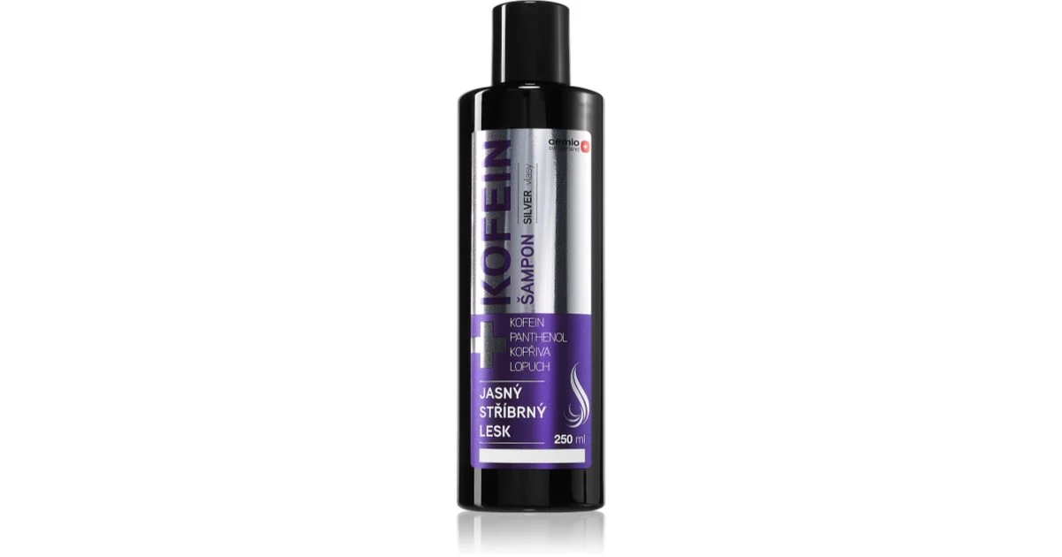 Cemio Kofein Silver shampoo rinforzante per capelli grigi 250 ml