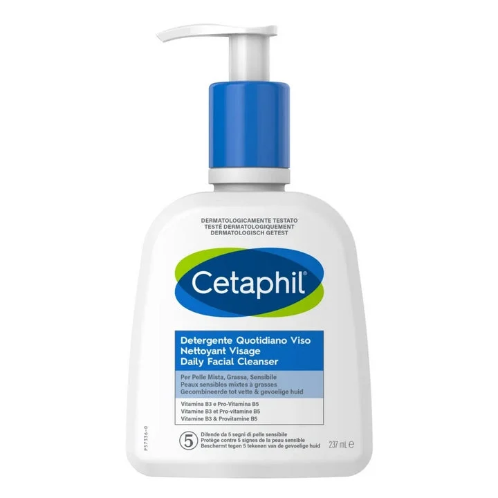 Cetaphil Detergente Viso - Pelle Sensibile Mista da Grasso 237ml