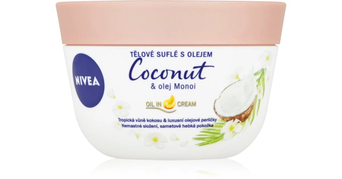 NIVEA Colio di cocco e monoi soufflé corpo 200 ml