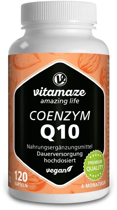 Vitamaze Coenzyme Q10 200 mg High Dosage capsule con coenzima Q10 120 capsule