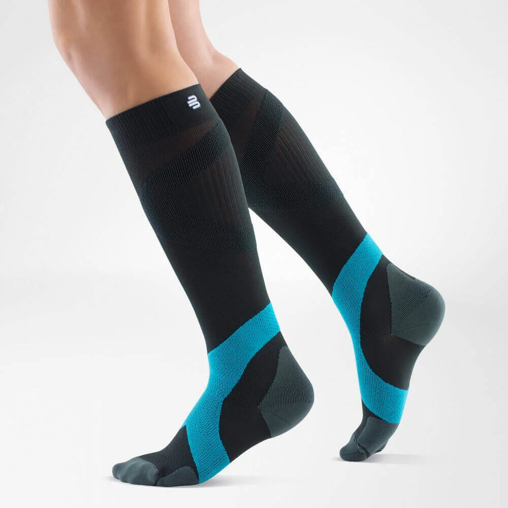 Bauerfeind Training Calzini Sportivi Short 35 40 Antracite Rivera L