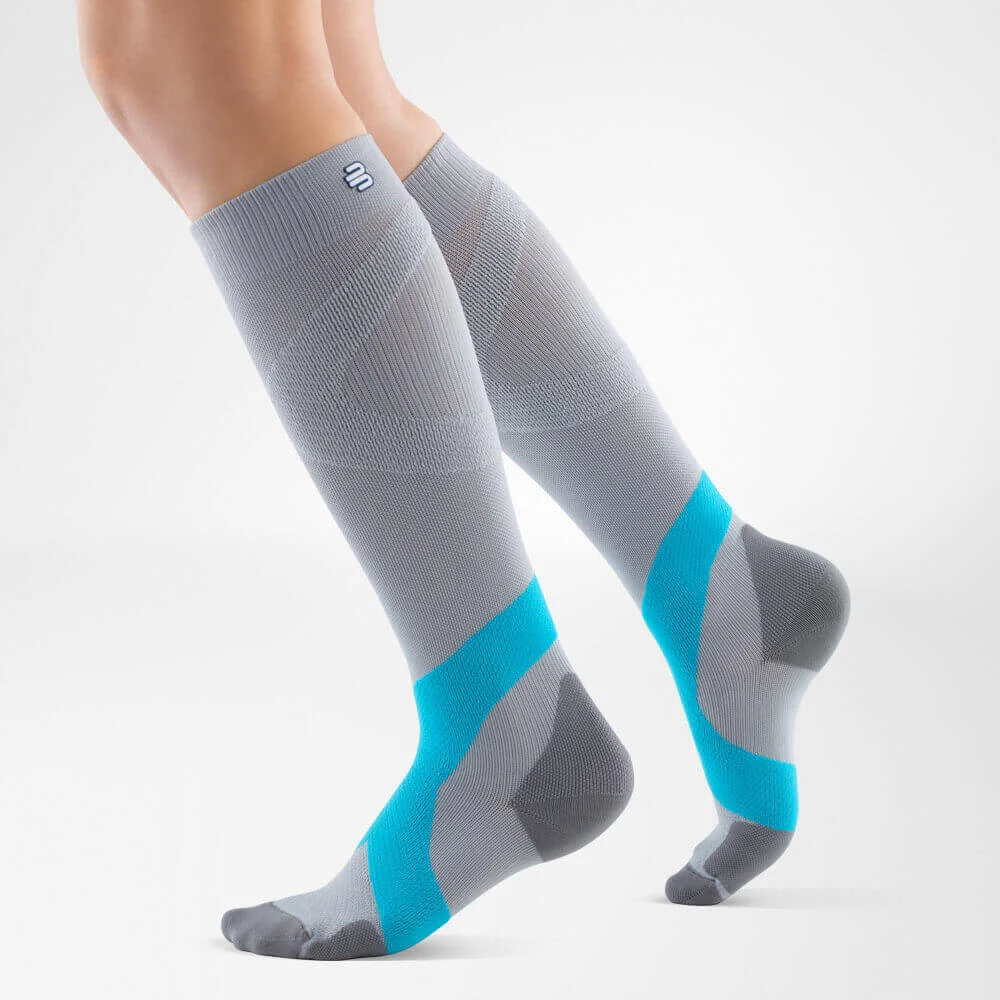 Bauerfeind Training Calzini Sportivi Long 41 46 Silver Rivera L
