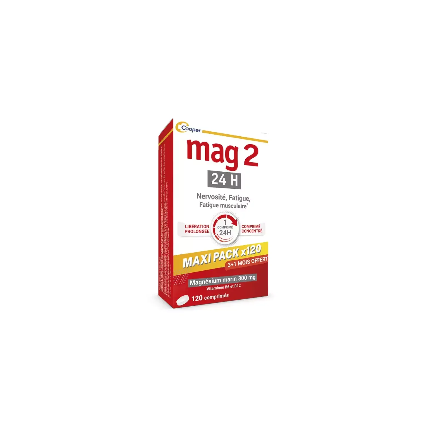 Cooper Mag 2 24h Magnesium Marine Formula Rinforzata 120 compresse