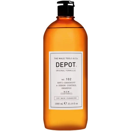 Depot numero 102 Antiforfora - shampoo antiforfora per capelli da uomo, 1000ml