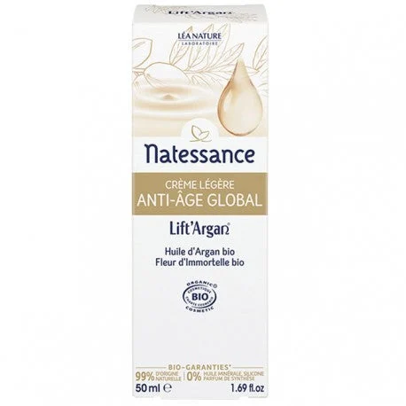 Natessance crema leggera ANTIETÀ GLOBAL Lift'argan BIO 50ML