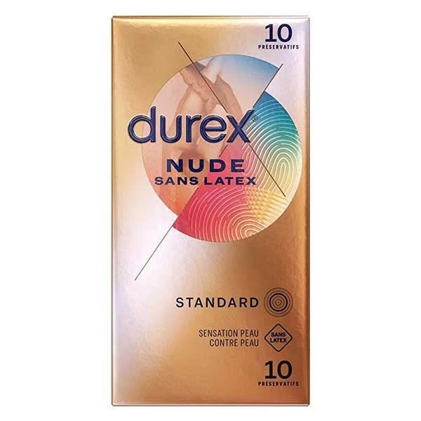 Durex Preservativi Nudo Senza Lattice 10 Preservativi