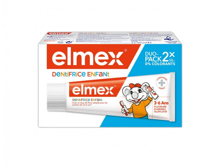Elmex Dentifricio Bambino 3-6 anni 2x50ml Lotto × 2