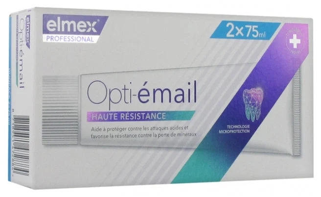 Elmex Professional - Opti smalto - Dentifricio ad alta resistenza 2x75 ml