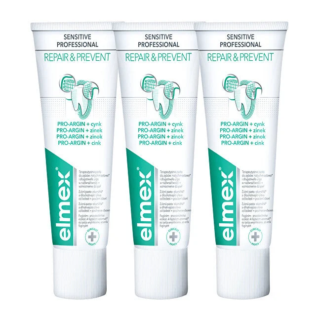 Dentifricio antidolorifico Sensitive Professional Repair & Prevent Trio 3 x 75 ml