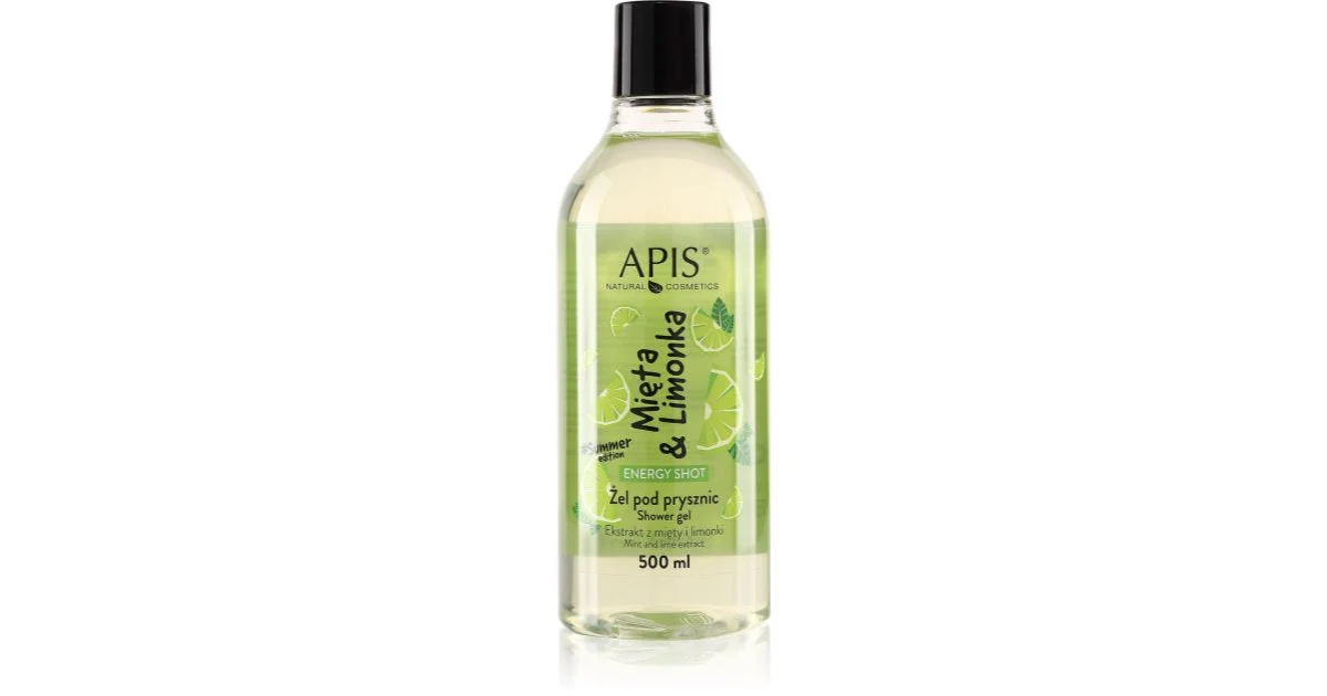 Apis Natural Cosmetics Energy Shot Mint & Lime gel doccia energizzante 500 ml