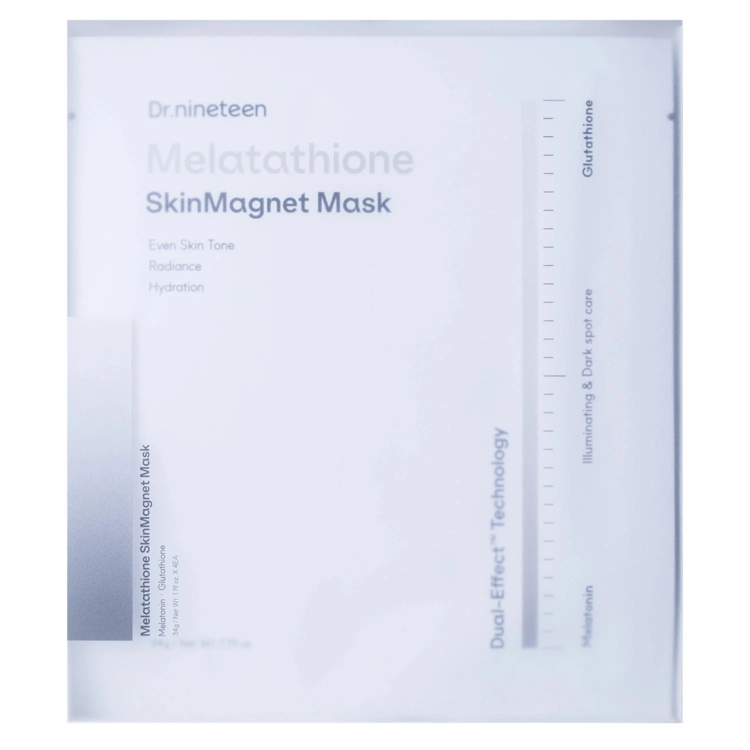 Dr.nineteen Melatathione Skin Magnet Maschera 4x34g